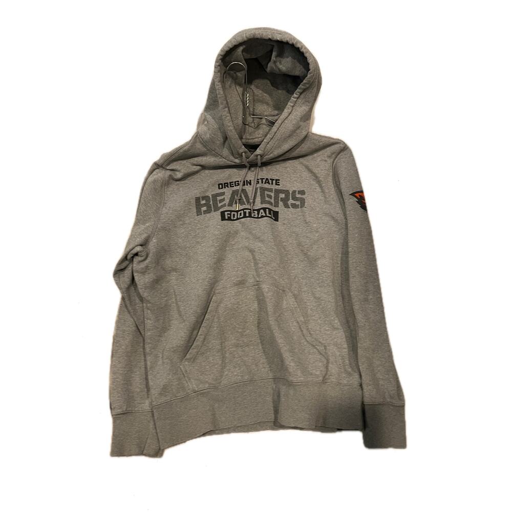 Nike Gray Oregon State Beavers Pullover Hoodie Mens L